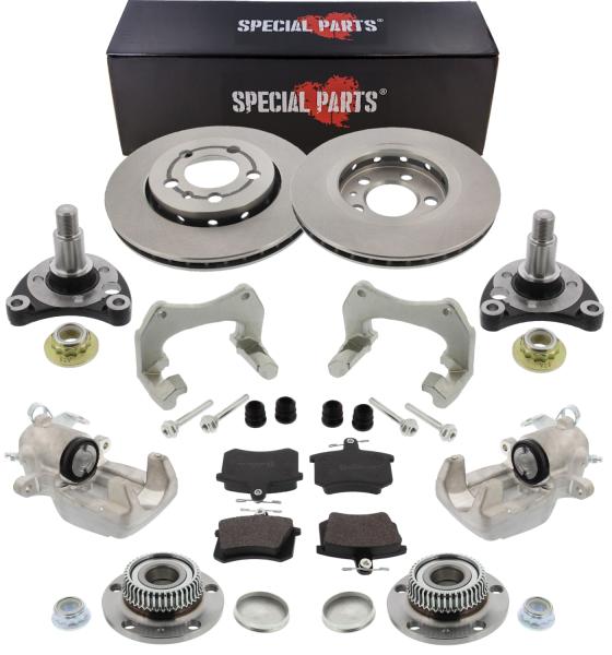 Conversion kit for VW Golf 1 / 2 / 3 rear axle Ø282 brake full compact bearing 5x100