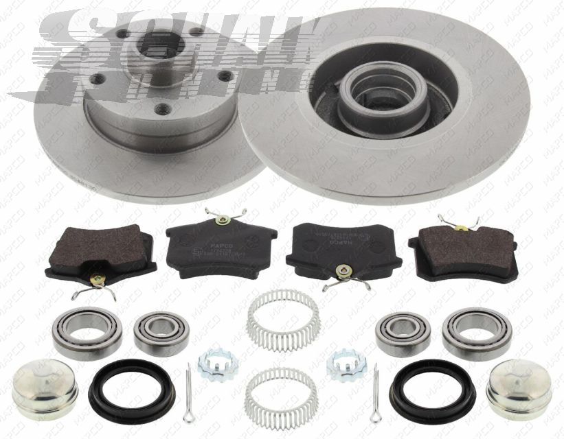 MAPCO 47963 Brake / bolt circle conversion kit rear axle from 5x100 to 5x112 VW Golf 1 / 2 / 3