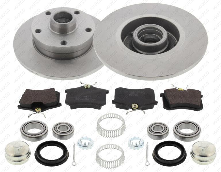 Bremsen-Umbausatz, HA, VW Golf 1, 2, 3 auf 5x112 Bremsscheibe beschichtet