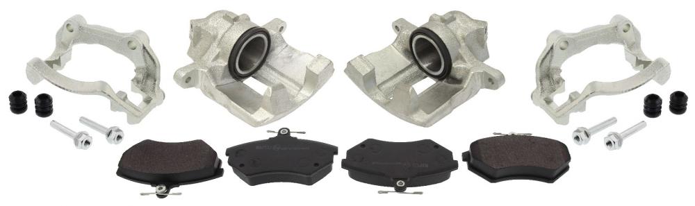 Brake caliper conversion kit, VA, VW Golf, Corrado, G60 brakes, including brake caliper bracket + brake pads