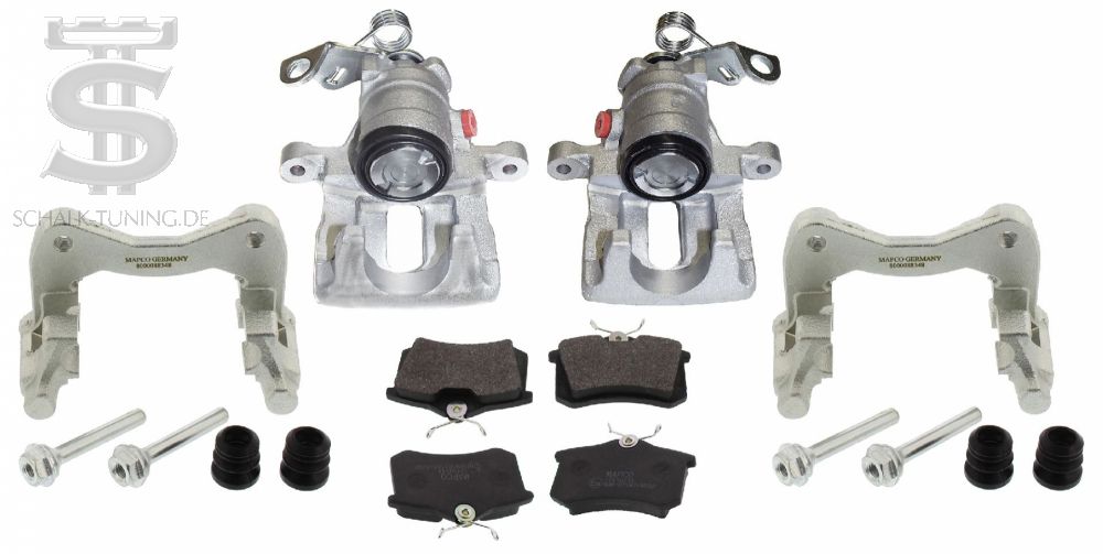 Bremssattel-Umbausatz, HA, VW Golf, Corrado, G60-Bremse, inkl. Bremssattelhalter + Bremsbeläge
