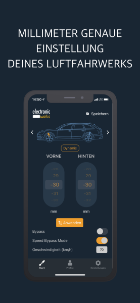 Air Suspension Control Audi A7 4G inkl. App Steuerung