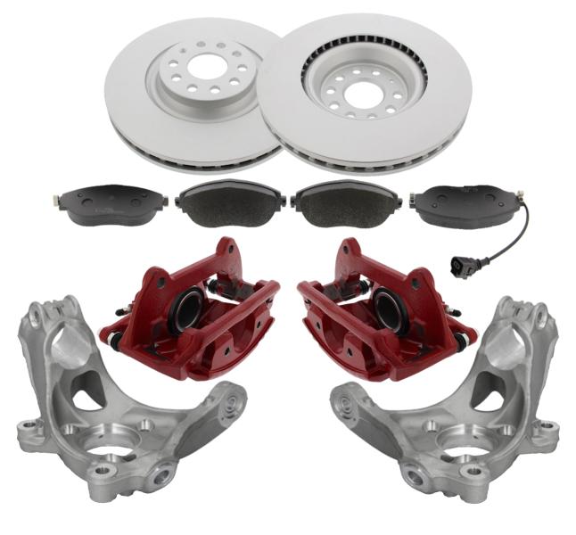 2x brake calipers for VW Golf 7 GTI Performance 340mm EBC Turbogroove brake discs