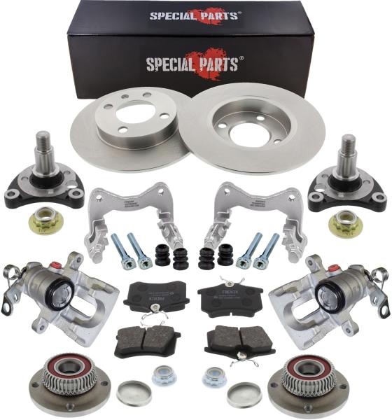 Conversion kit for VW Golf 1 / 2 / 3 rear axle Ø282 brake full compact bearing 4x100