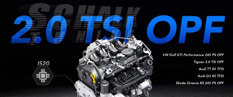 APR Stage 1 software for the new 2.0 TSI / TFSI 230 hp & 245 hp with Otto particle filter.
